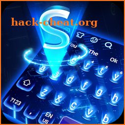 Blue Hologram Keyboard icon
