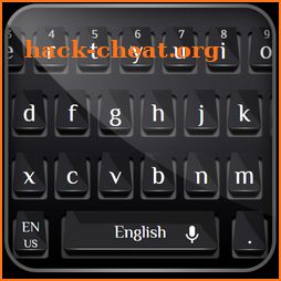 Cool Black Glossy Texture Keyboard icon