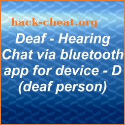 Deaf - Hearing chat device D icon