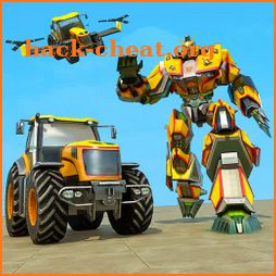 Flying Tractor Robot Transform Games icon