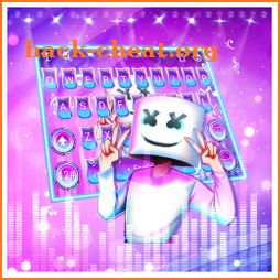 Neon Galaxy DJ Keyboard Theme icon