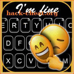 Smiley Mask Keyboard Background icon