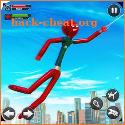 Spider Stickman Rope Superhero : Stickman Games icon