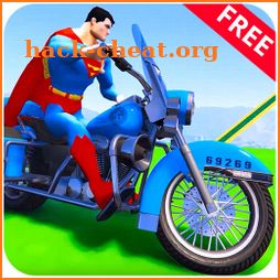 Superhero Police Bike Stunt: Free Kids Racing Game icon