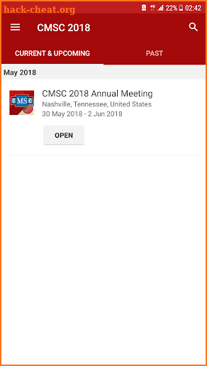 2018 CMSC Annual Meeting screenshot