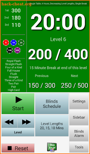 Blinds Are Up! Poker Timer screenshot