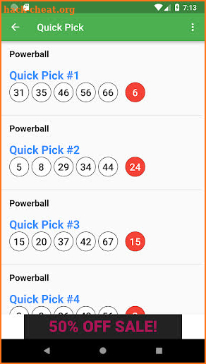 TX Lottery Results screenshot