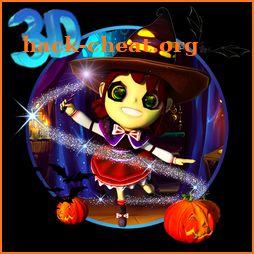 3D Cute Magic Witch Theme icon