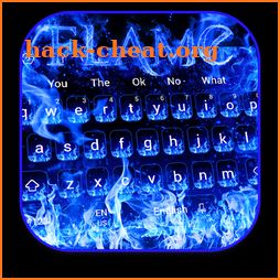 Blue Flame Keyboard icon