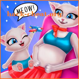 Cat Mom Care Newborn baby cute kitty simulator icon