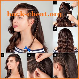 Girls Hairstyle Step By Step icon