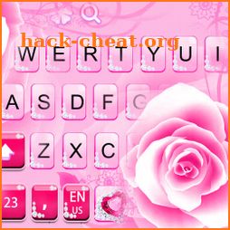 Glitter Rose Keyboard Theme icon