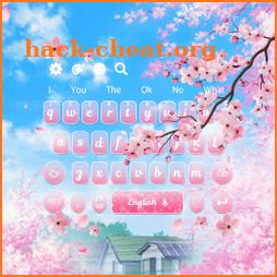 Live Pink Sakura Blossom Keyboard Theme icon