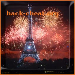 New Year Eiffel Fireworks Live Wallpaper icon