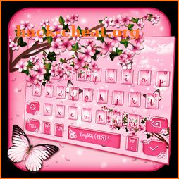Pink Cherry Blossom Keyboard icon