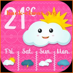 Pink Weather Widget icon