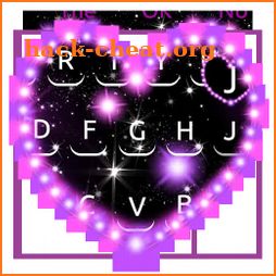Purple dream love keyboard theme icon