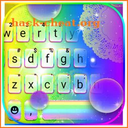 Rainbow Bubbles Keyboard Background icon