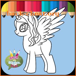 Unicorn Coloring - Coloring Pages for Kids Games icon
