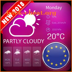 Weather Forecast Clock in Europe  - New 2018 icon