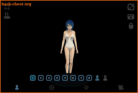 Anime Girl Pose 3D screenshot