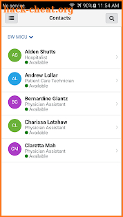 CareAware Connect Messenger Shared screenshot
