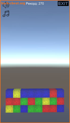 Destroy Tetris - 3d Physics game screenshot