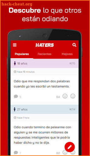 Haters — Odiemos juntos screenshot