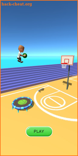 Jump Up 3D: Jump Dunk - Trampoline Basketball game screenshot
