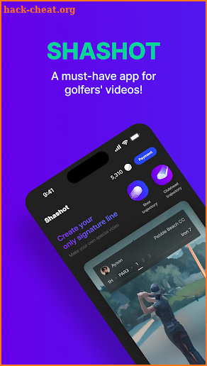 Shashot-Golf shot tracer screenshot