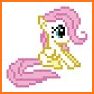 Pixel art Coloring by numbers for  little pony related image