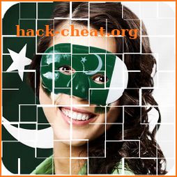 14 August Photo App and Pakistan Flag face icon