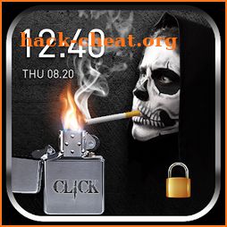 2018 Skull Lighter Lock Screen - Click to Unlock icon