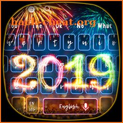 2019 Happy New Year Keyboard Theme icon