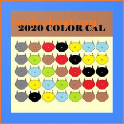 2020 ColorCal USPS Brown E Coded carrier calendar icon