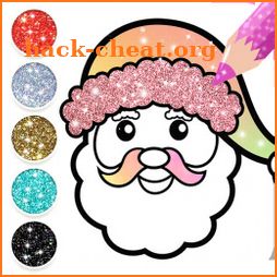2021 Christmas Coloring Book Glitter icon