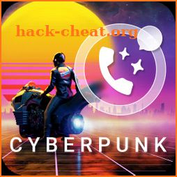 2021 Cyberpunk Moto Theme -> GB Whats Plus Azul icon