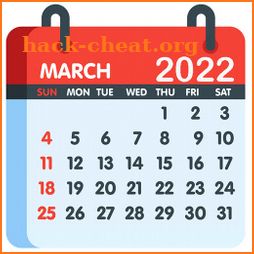 2022 Calendar in English icon