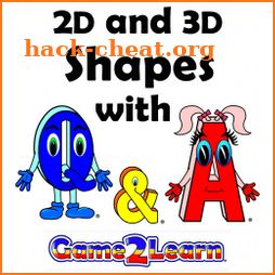 2D and 3D shapes with Q&A icon