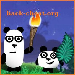 3 Pandas Night Physics Game icon