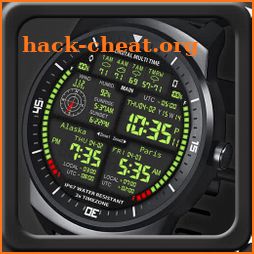 3 x World Clock Face for Android Wear Smart Watch icon