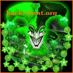 3D Black Green Clown Gravity Keyboard icon