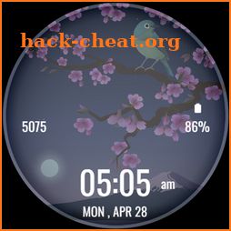3D Cherry Blossom Watch Face icon