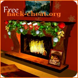 3D Christmas Fireplace HD Live Wallpaper icon