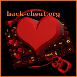 3D Cool Love Heart Keyboard Theme icon