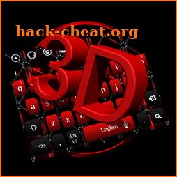 3D Cool Red Electric Current Keyboard Theme icon