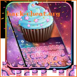 3D Cupcake Galaxy Gravity Keyboard Theme🎂 icon