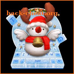 3D Cute Christmas Snow Man Keyboard icon