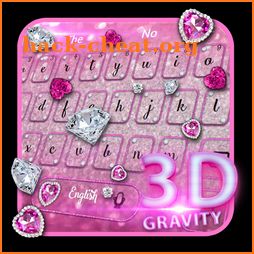3D Diamonds Gravity Keyboard icon