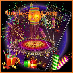3D Diwali Kandil festival theme icon